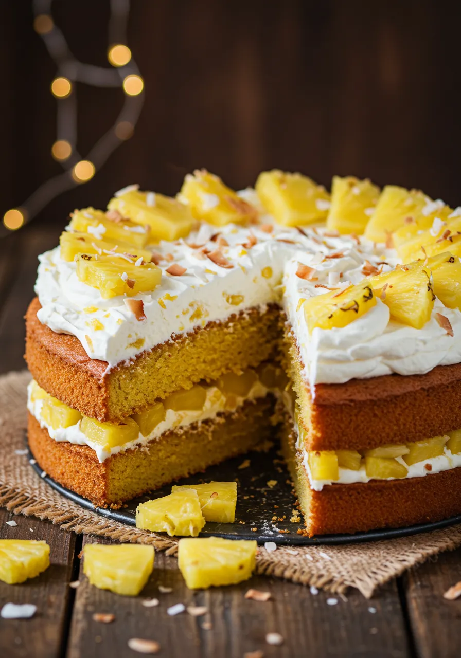 Fresh Pineapple Cake - secondary view